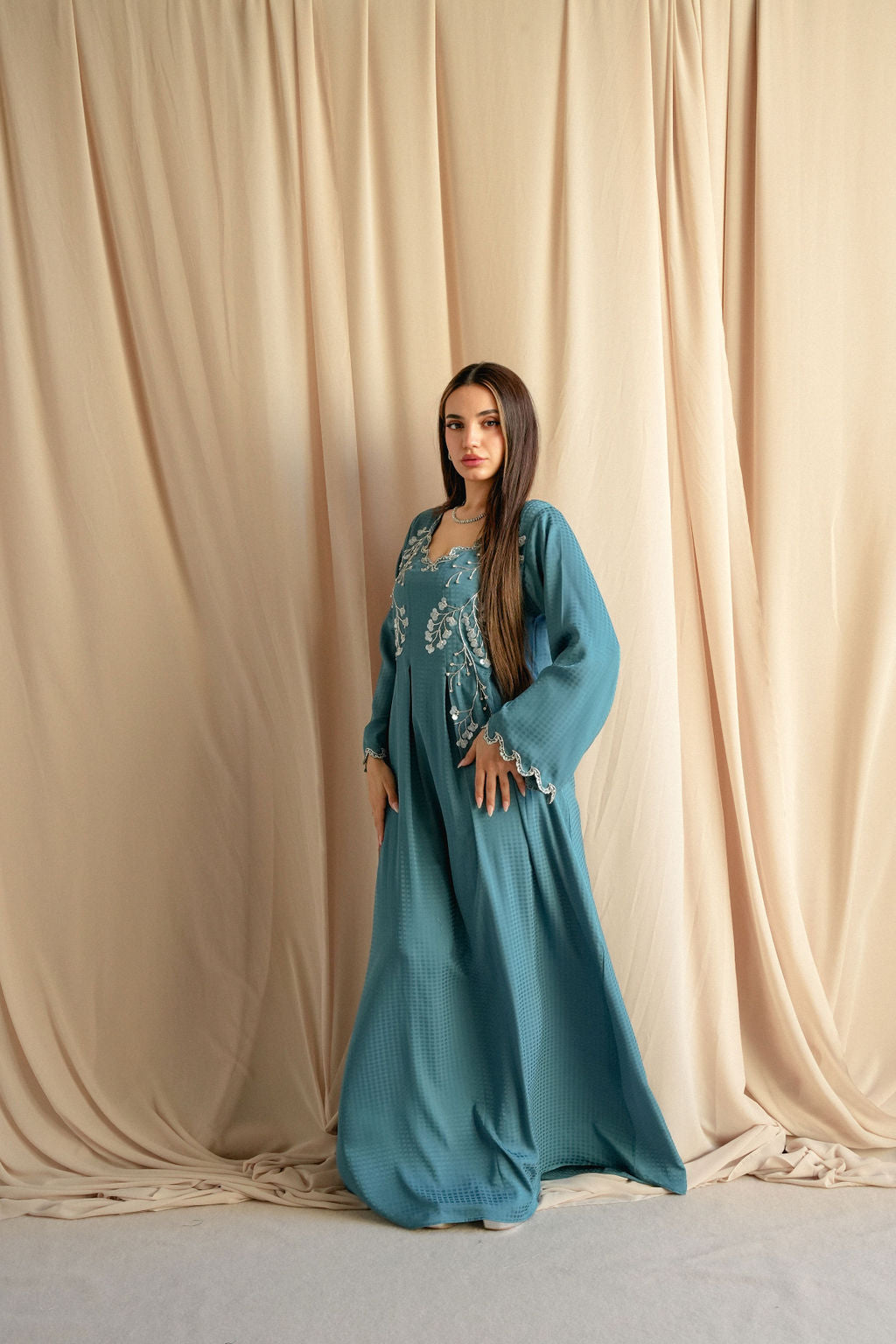Seraphine Teal Drapes