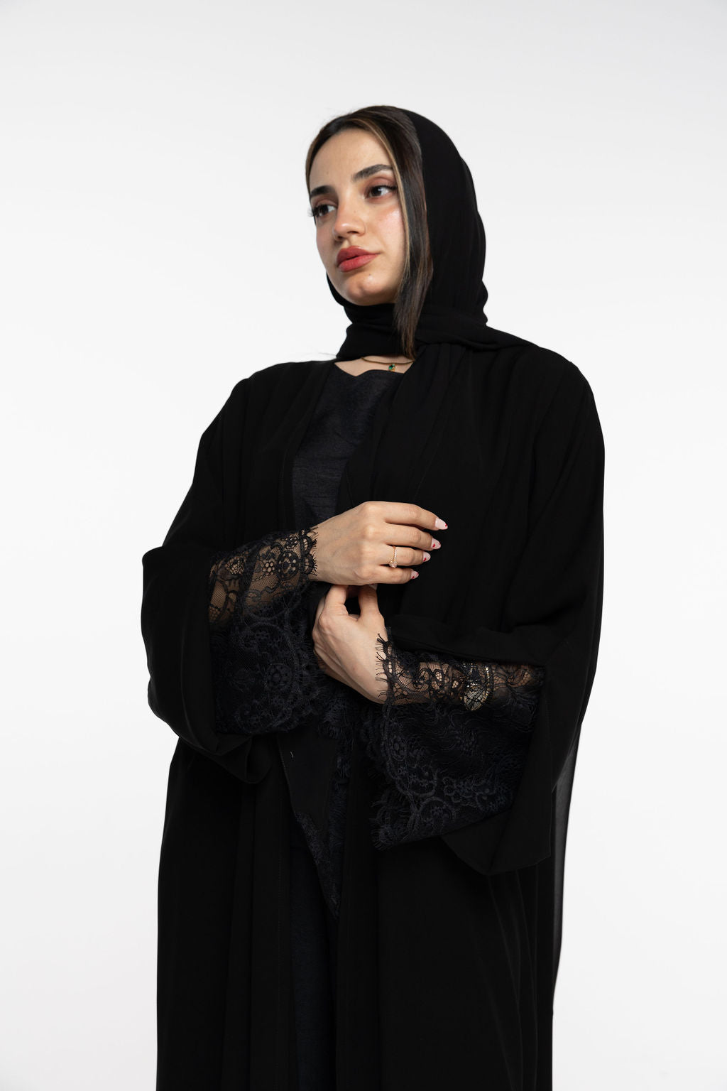 Midnight Elegance Abaya Set