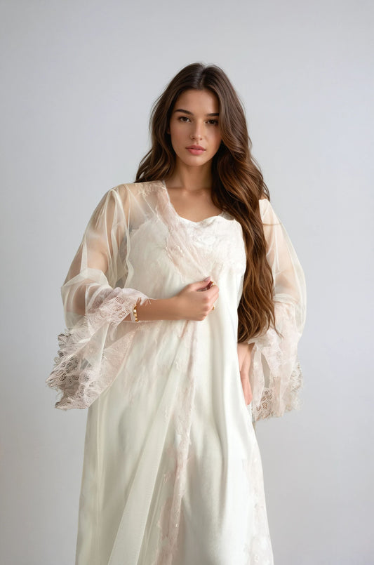 Moonveil Lace Robe