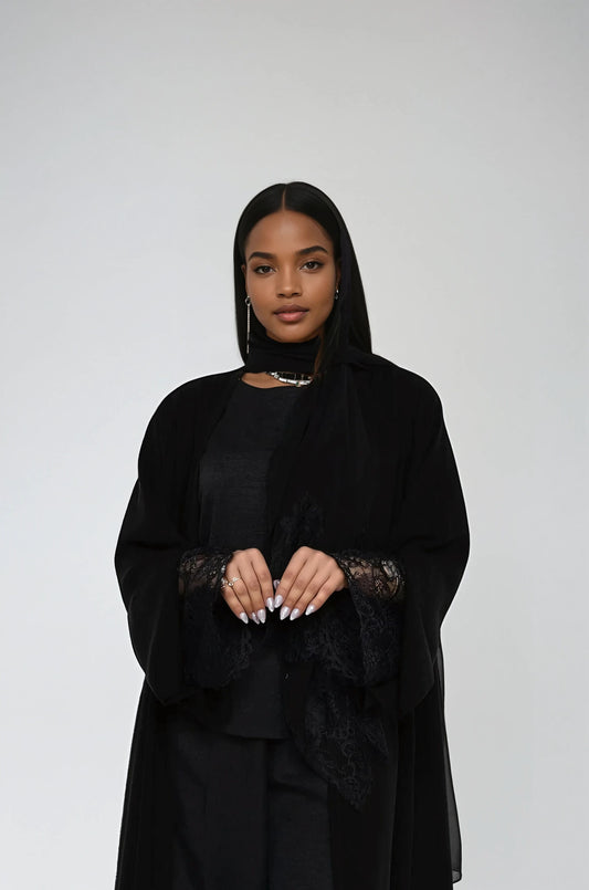 Midnight Elegance Abaya Set